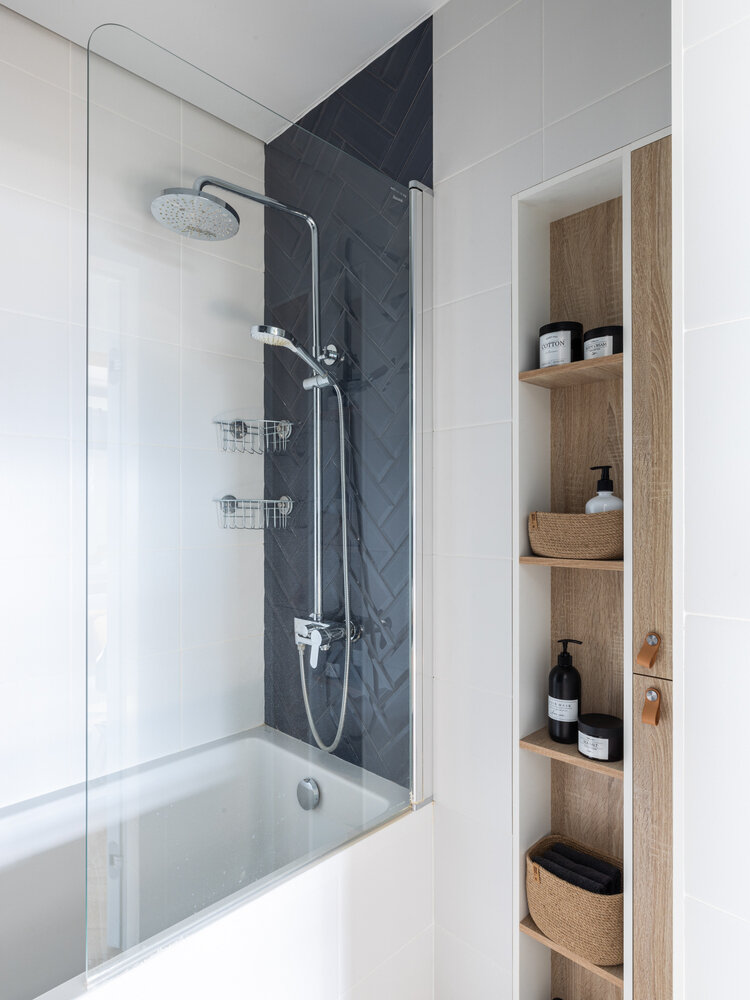 Фотография: Ванная в стиле Современный, Скандинавский, Квартира, Проект дня, 3 комнаты, 60-90 метров, Уфа, Эльмира Галимова – фото на INMYROOM Фотография: Ванная в стиле Современный, Скандинавский, Квартира, Проект дня, 3 комнаты, 60-90 метров, Уфа, Эльмира Галимова – фото на INMYROOM