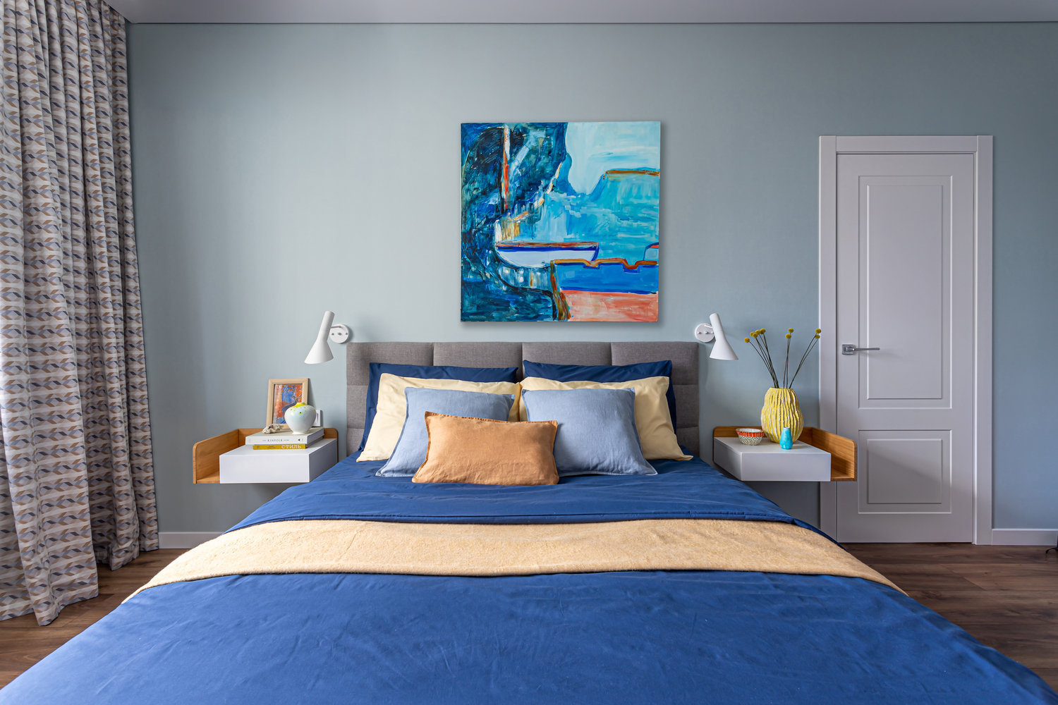 Фотография: Спальня в стиле Современный, Квартира, Проект недели, Москва, 2 комнаты, 40-60 метров, Татьяна Сизова – фото на INMYROOM