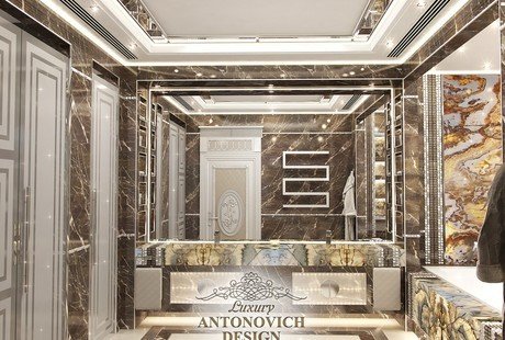 Яркий дизайн ванной от Luxury Antonovich Design