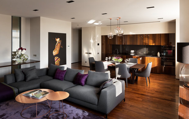 Фото из портфолио Grey and Walnut – фотографии дизайна интерьеров на INMYROOM