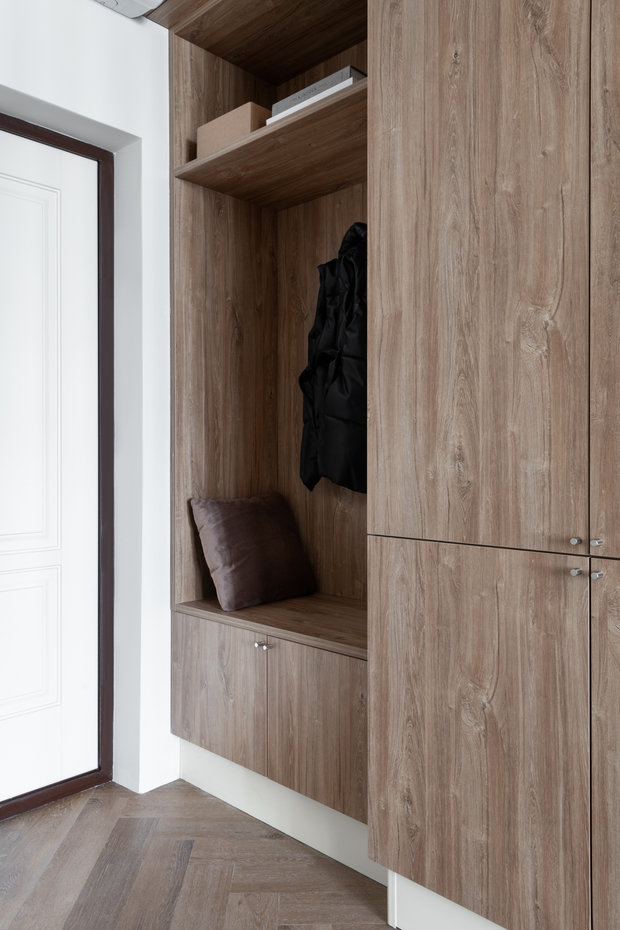 Фотография: Прихожая в стиле Классический, Современный, Малогабаритная квартира, Квартира, Студия, Проект недели, Москва, до 40 метров, Make my flat, Татьяна Смородина – фото на INMYROOM