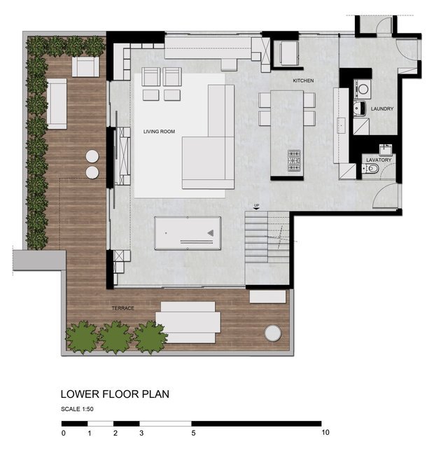 Фотография: Планировки в стиле , Современный, Дом, Цвет в интерьере, Дома и квартиры, Серый, Бразилия, Пол, Сан-Паулу – фото на INMYROOM