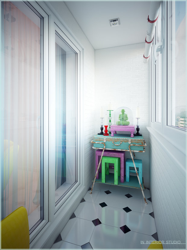 Фото из портфолио Квартира в стиле Поп-Арт – фотографии дизайна интерьеров на INMYROOM
