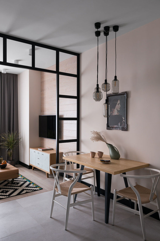 Фотография: Кухня и столовая в стиле Современный, Скандинавский, Квартира, Проект недели, Киев, Монолитный дом, 2 комнаты, 40-60 метров, Виктория Витковская, Виктория Ступак – фото на INMYROOM Фотография: Кухня и столовая в стиле Современный, Скандинавский, Квартира, Проект недели, Киев, Монолитный дом, 2 комнаты, 40-60 метров, Виктория Витковская, Виктория Ступак – фото на INMYROOM