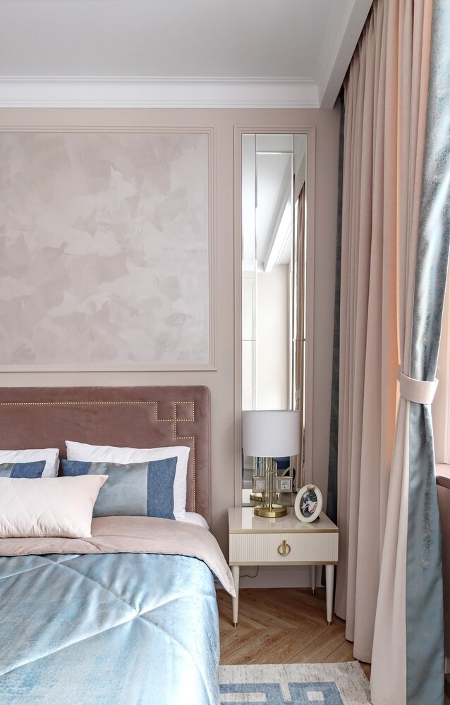 Фотография: Спальня в стиле Классический, Современный, Эклектика, Квартира, Проект недели, Кирпичный дом, 2 комнаты, 40-60 метров, Киров, Ольга Бухарева – фото на INMYROOM Фотография: Спальня в стиле Классический, Современный, Эклектика, Квартира, Проект недели, Кирпичный дом, 2 комнаты, 40-60 метров, Киров, Ольга Бухарева – фото на INMYROOM