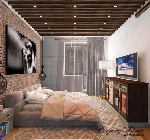 Фото из портфолио Лофт спальня – фотографии дизайна интерьеров на INMYROOM