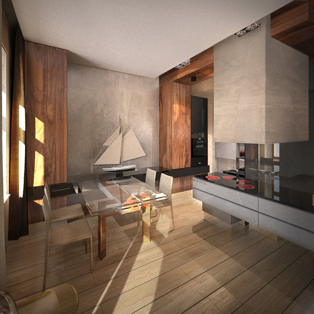 Фото из портфолио Oak Апартаменты  – фотографии дизайна интерьеров на INMYROOM