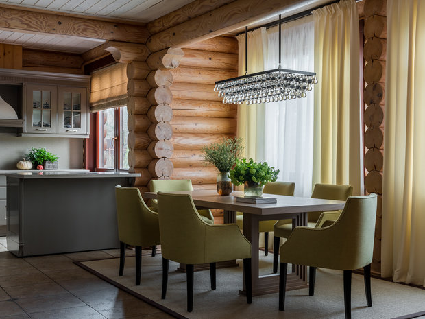 Фотография: Кухня и столовая в стиле Классический, Современный, Дом, Проект недели, Дина Салахова, Дом и дача, Московская область, 4 и больше, Более 90 метров – фото на INMYROOM