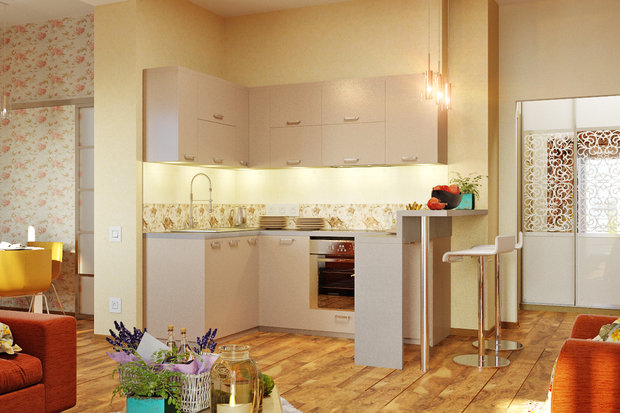 Фото из портфолио Романтический интерьер для квартиры – фотографии дизайна интерьеров на INMYROOM