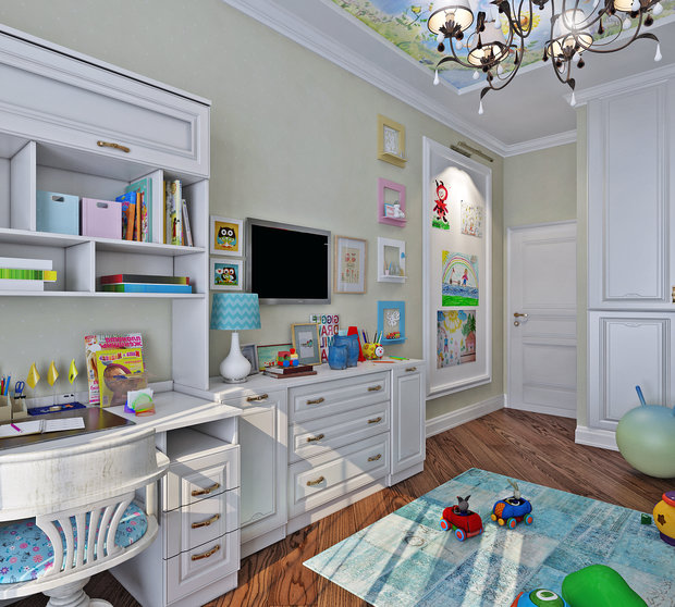 Фото из портфолио Классика с синими акцентами – фотографии дизайна интерьеров на INMYROOM