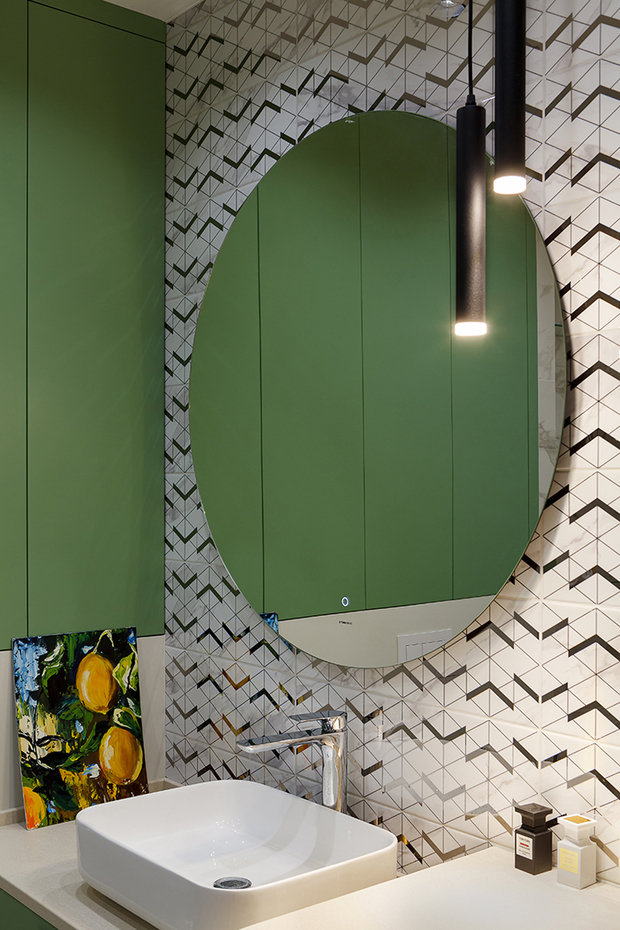 Фотография: Ванная в стиле Современный, Квартира, Студия, Проект недели, Москва, до 40 метров, Надежда Требухина – фото на INMYROOM