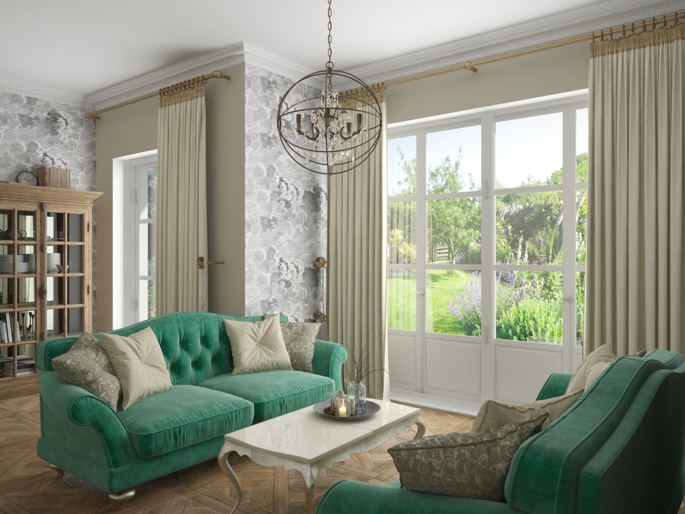 Фото из портфолио Изумрудная гостиная – фотографии дизайна интерьеров на INMYROOM Фото из портфолио Изумрудная гостиная – фотографии дизайна интерьеров на INMYROOM