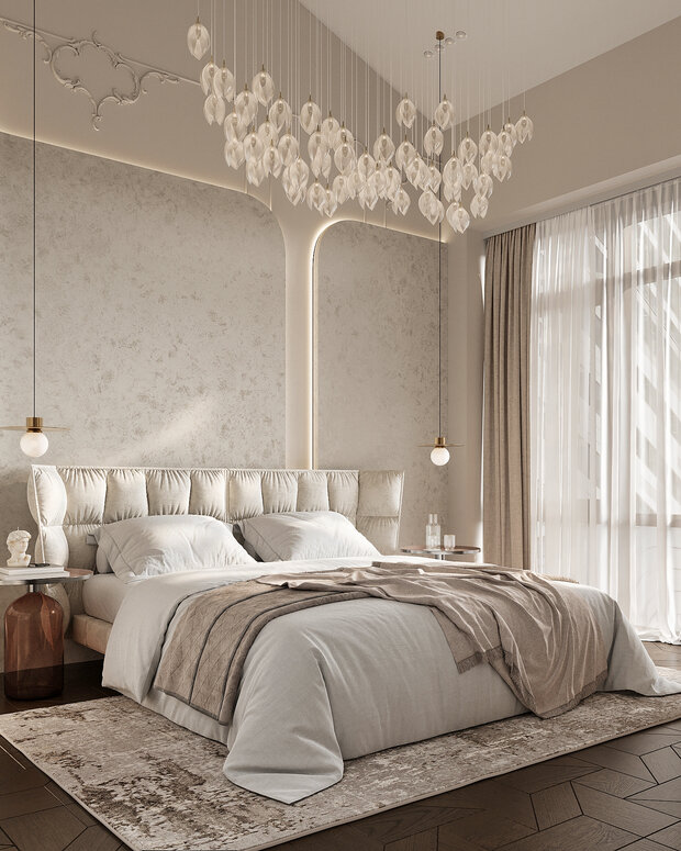 Фото из портфолио Дизайн интерьера квартиры в ЖК «Alpen (Альпен)» в стиле современная классика – фотографии дизайна интерьеров на INMYROOM