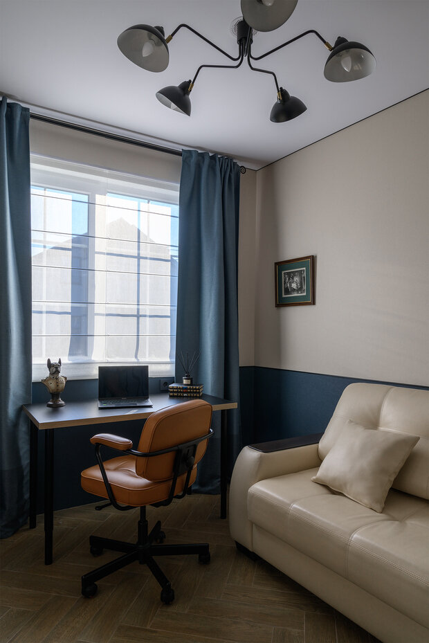 Фотография: Кабинет в стиле Современный, Скандинавский, Дом, Проект дня, Дача, Дом и дача, Московская область, 4 и больше, Более 90 метров, Яна Алексеева – фото на INMYROOM