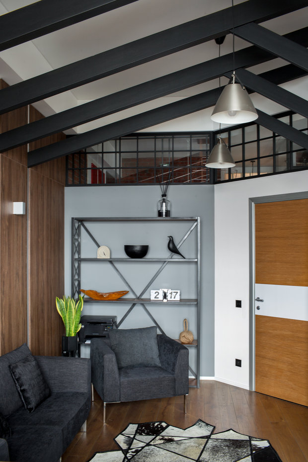 Фотография: Кабинет в стиле Лофт, Квартира, Проект недели, Пентхаус, 4 и больше, Более 90 метров, Владивосток, #эксклюзивныепроекты, Miyao Studio – фото на INMYROOM