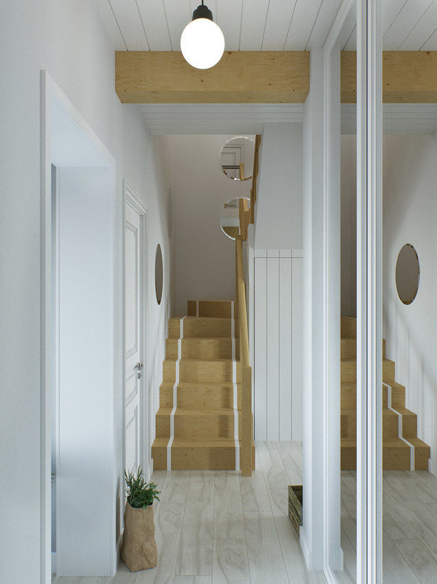 Фотография: Прихожая в стиле Скандинавский, Дом, Проект недели, Дача, Дом и дача, ИКЕА, 4 и больше, Более 90 метров, Маргарита Рассказова – фото на INMYROOM