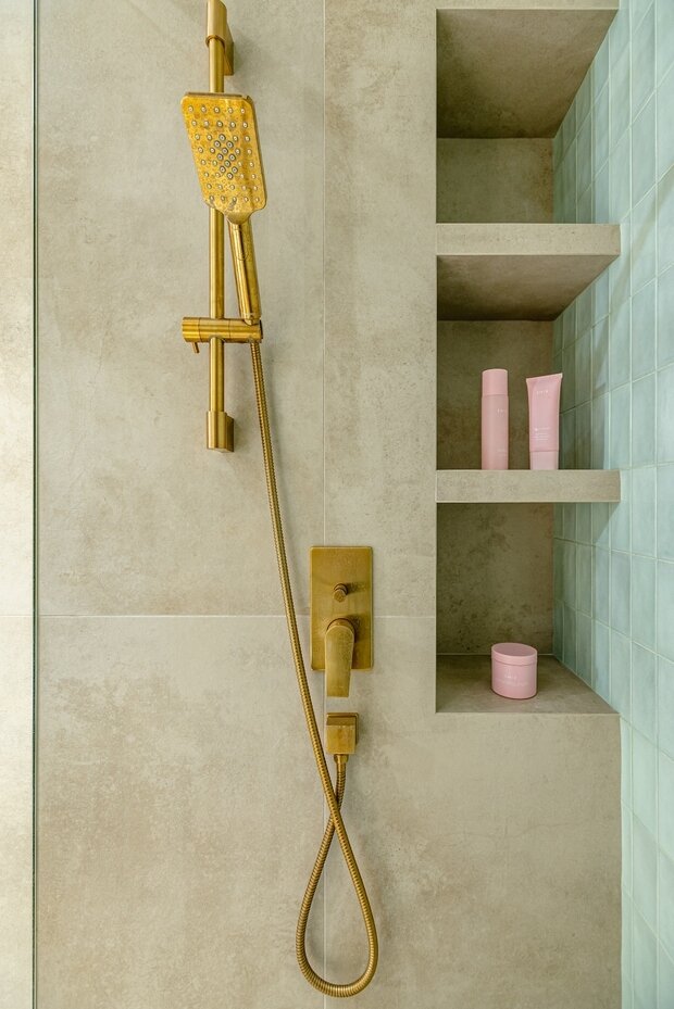 Фотография: Ванная в стиле Современный, Эклектика, Минимализм, Эко, Квартира, Крым, Проект недели, 3 комнаты, Более 90 метров, Red Wine design, Евпатория – фото на INMYROOM