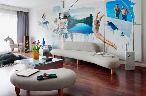 Фотография: Гостиная в стиле Современный, Дизайн интерьера, Цвет в интерьере, Советы, Поп-арт – фото на INMYROOM Фотография: Гостиная в стиле Современный, Дизайн интерьера, Цвет в интерьере, Советы, Поп-арт – фото на INMYROOM