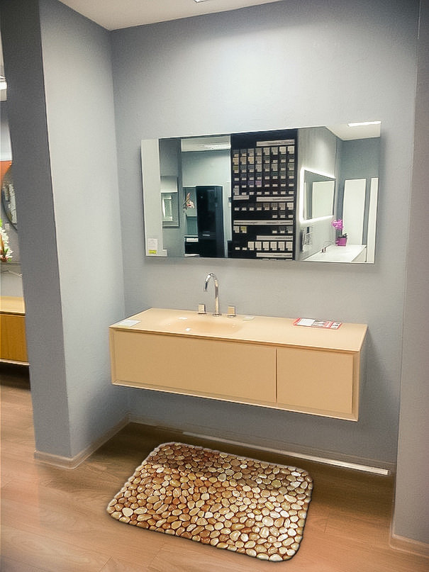 Фото из портфолио Коврики для ванной комнаты из натуральной полированной морской гальки – фотографии дизайна интерьеров на INMYROOM