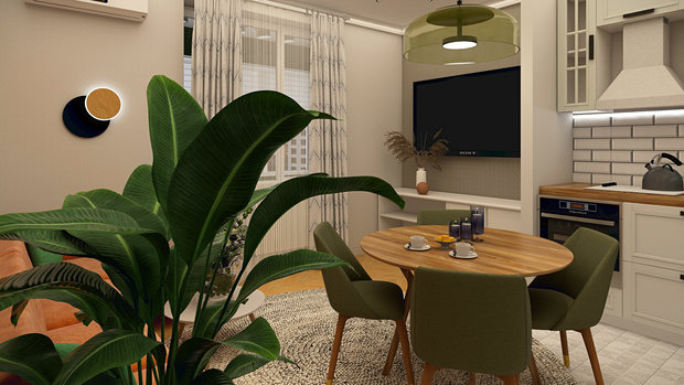 Фото из портфолио Двухкомнатная квартира – фотографии дизайна интерьеров на INMYROOM