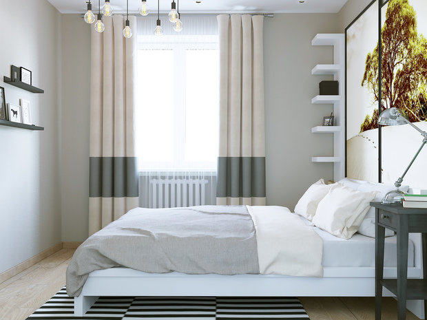 Фото из портфолио Квартира с акцентами скандинавского стиля. Спальня. – фотографии дизайна интерьеров на INMYROOM