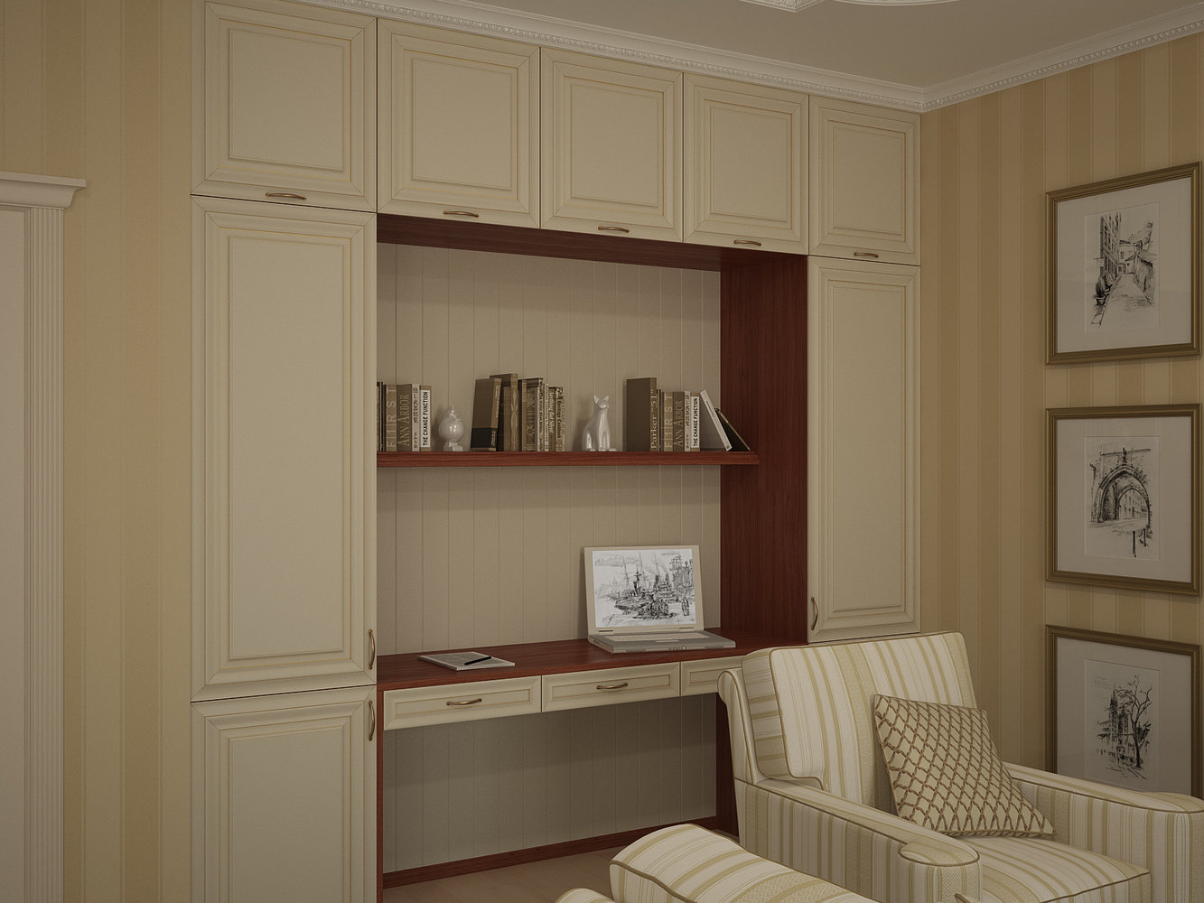 Фотография: Гостиная в стиле Классический, Квартира, Дома и квартиры, Москва – фото на INMYROOM