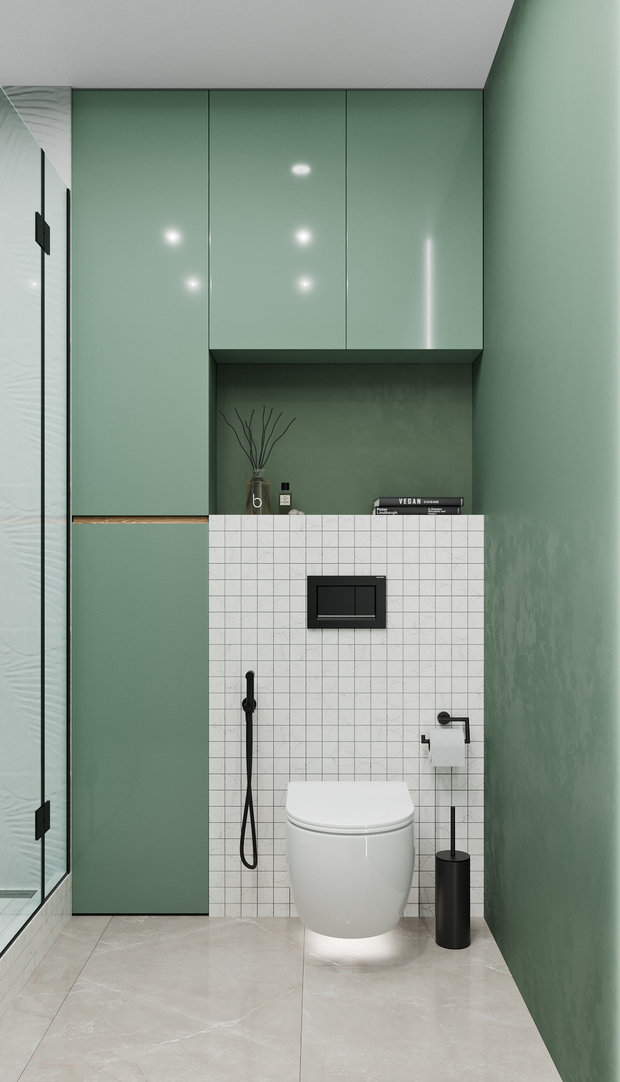 Фотография: Ванная в стиле Современный, Квартира, Проект недели, Москва, 2 комнаты, 40-60 метров, SKStudio – фото на INMYROOM