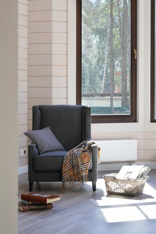 Фотография: Мебель и свет в стиле Прованс и Кантри, Дом, Проект недели, Московская область, дом из клееного бруса, Палекс Дизайн – фото на INMYROOM