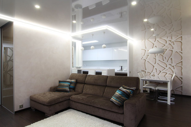 Фотография: Гостиная в стиле Хай-тек, Кухня и столовая, Советы – фото на INMYROOM