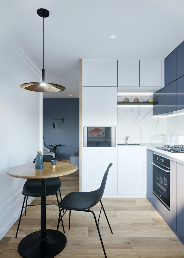 Фото из портфолио Дизайн однокомнатной квартиры – фотографии дизайна интерьеров на INMYROOM