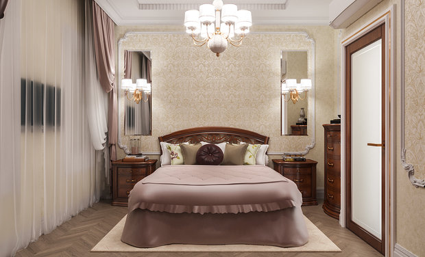 Фото из портфолио Спальня,Москва – фотографии дизайна интерьеров на INMYROOM