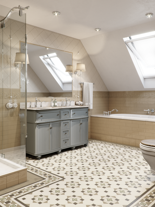 Фотография: Ванная в стиле Прованс и Кантри, Дом, Проект недели, Подмосковье, Московская область, 4 и больше, Более 90 метров, Новоглаголево, Евгений Жданов, Студия GP Project, Павел Годяев – фото на INMYROOM