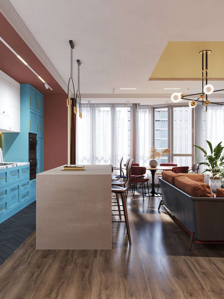 Фотография: Кухня и столовая в стиле Современный, Квартира, Проект недели, Санкт-Петербург, 4 и больше, Более 90 метров, Монолитно-кирпичный, VizDiz, Илона Ореховская – фото на INMYROOM Фотография: Кухня и столовая в стиле Современный, Квартира, Проект недели, Санкт-Петербург, 4 и больше, Более 90 метров, Монолитно-кирпичный, VizDiz, Илона Ореховская – фото на INMYROOM