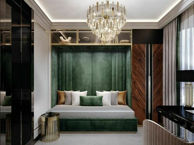 Фото из портфолио Квартира 55,5 м² в ЖК Селигер Сити: дорогие и оригинальные решения на каждом м² – фотографии дизайна интерьеров на INMYROOM