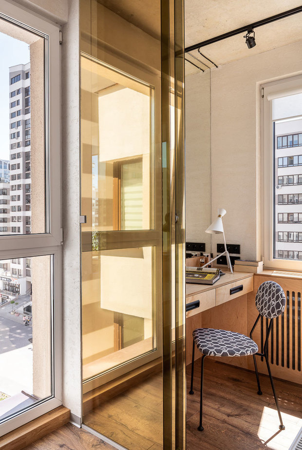 Фотография: Кабинет в стиле Лофт, Квартира, Проект недели, Минск, 2 комнаты, 40-60 метров, Виолетта Черевашко – фото на INMYROOM