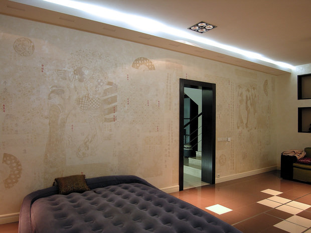 Фото из портфолио Декоративная роспись в японском стиле – фотографии дизайна интерьеров на INMYROOM