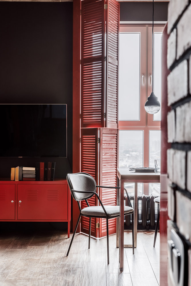 Фотография: Кухня и столовая в стиле Лофт, Современный, Квартира, Студия, Проект недели, Краснодар, Монолитный дом, до 40 метров, 40-60 метров, Андрей Попов – фото на INMYROOM Фотография: Кухня и столовая в стиле Лофт, Современный, Квартира, Студия, Проект недели, Краснодар, Монолитный дом, до 40 метров, 40-60 метров, Андрей Попов – фото на INMYROOM