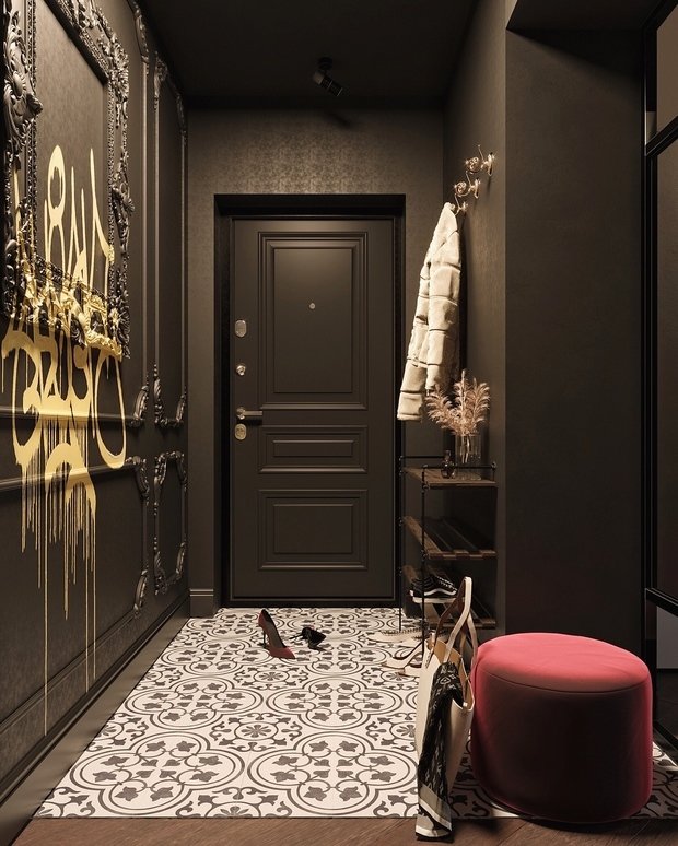 Фотография: Прихожая в стиле Эклектика, Квартира, Проект дня, Москва, Сталинка, 3 комнаты, 40-60 метров, 60-90 метров, IN MY BOX, Анна Показаньева – фото на INMYROOM