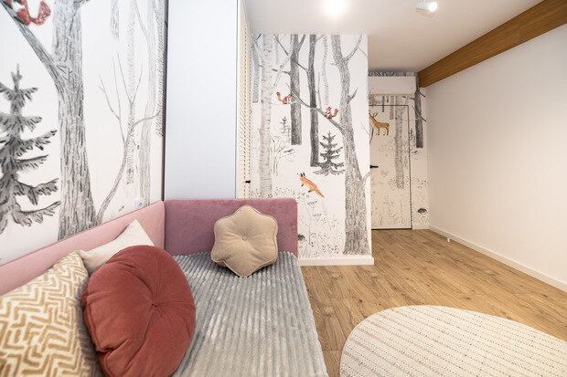 Фотография: Детская в стиле Современный, Квартира, Проект дня, Сочи, Блочный дом, 3 комнаты, 60-90 метров, Красная Поляна, современный с элементами минимализма и скандинавского стиля, Анна Терентьева – фото на INMYROOM