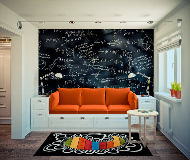 Фотография: Гостиная в стиле Лофт, Скандинавский, Эклектика, Квартира, Дома и квартиры, IKEA, Проект недели – фото на INMYROOM