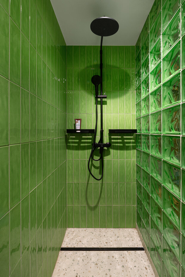 Фотография: Ванная в стиле Скандинавский, Современный, Эклектика, Малогабаритная квартира, Квартира, Проект недели, Москва, Блочный дом, 2 комнаты, до 40 метров, Наталия Ленда – фото на INMYROOM