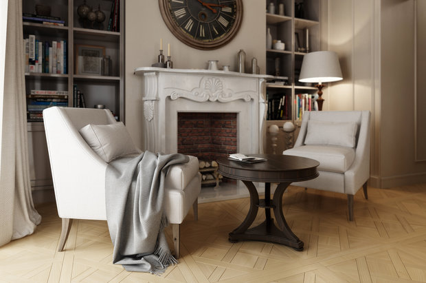 Фотография: Гостиная в стиле Прованс и Кантри, Дом, Проект недели, Ленинградская область, 4 и больше, Более 90 метров – фото на INMYROOM