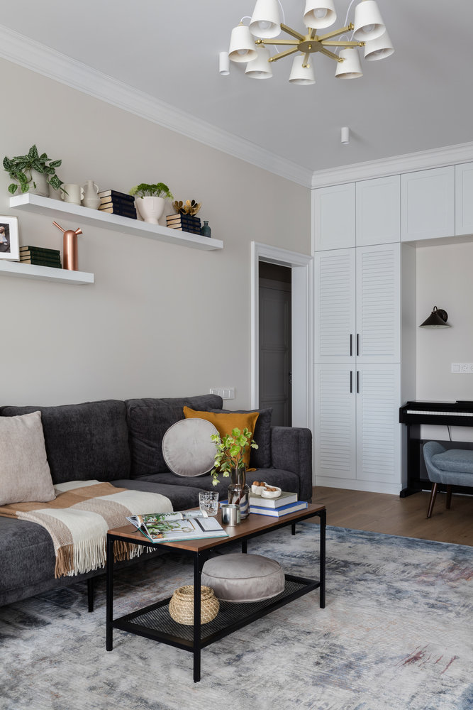 Фотография: Гостиная в стиле Скандинавский, Современный, Квартира, Проект дня, Санкт-Петербург, 3 комнаты, Более 90 метров, Яна Грошева, Lampa Design Studio – фото на INMYROOM Фотография: Гостиная в стиле Скандинавский, Современный, Квартира, Проект дня, Санкт-Петербург, 3 комнаты, Более 90 метров, Яна Грошева, Lampa Design Studio – фото на INMYROOM