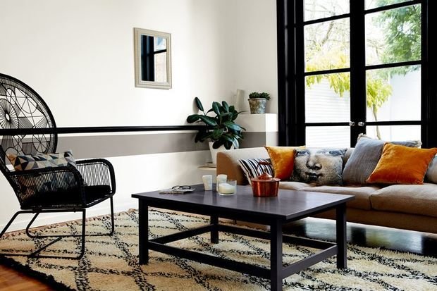 Фотография: Гостиная в стиле Восточный, Декор интерьера, Дизайн интерьера, Цвет в интерьере, Советы, Dulux, Серый – фото на INMYROOM