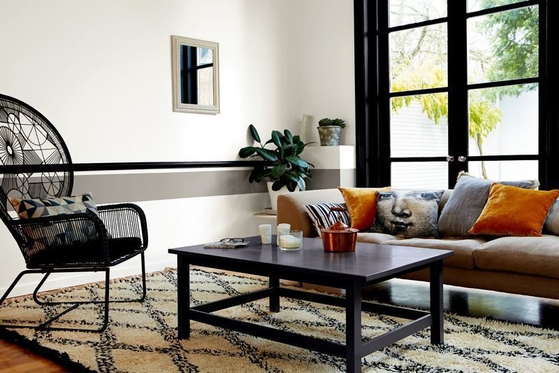 Фотография: Гостиная в стиле Восточный, Декор интерьера, Дизайн интерьера, Цвет в интерьере, Советы, Dulux, Серый – фото на INMYROOM