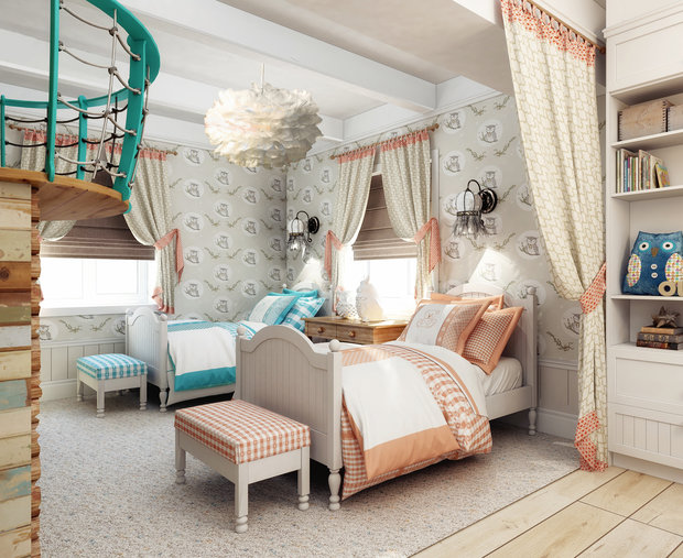 Фото из портфолио Коттедж «Прогулка» в классическом американском стиле с элементами лофта и востока – фотографии дизайна интерьеров на INMYROOM