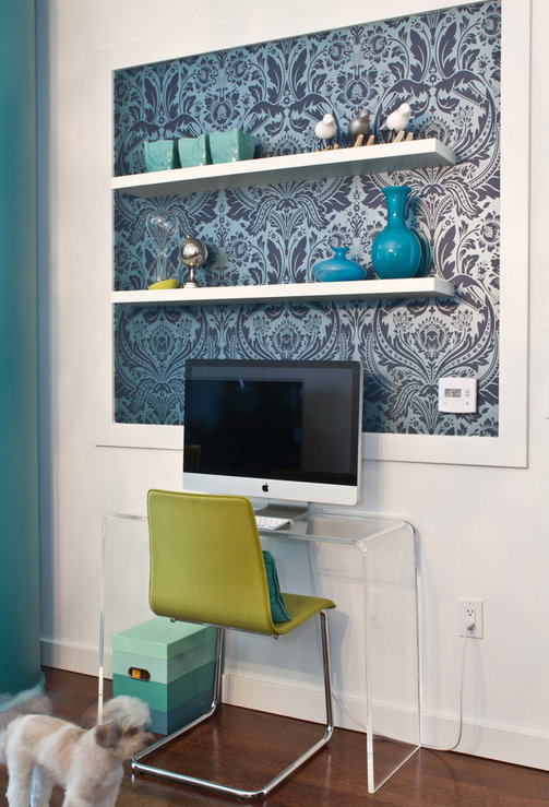Фотография: Офис в стиле Современный, Декор интерьера, DIY, Обои – фото на INMYROOM