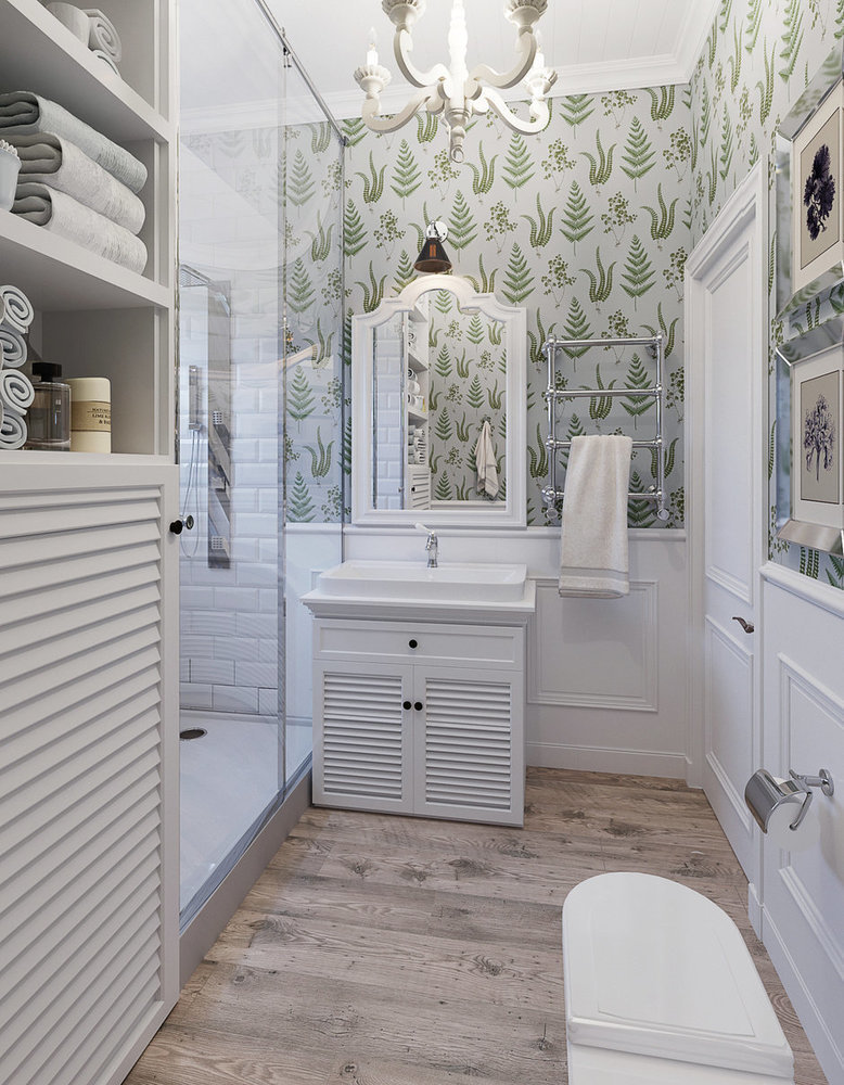 Фотография: Ванная в стиле Современный, Екатерина Блохина, Гид, Антон Корнеев, Юлия Чернова, как подобрать обои в интерьер, Анна Веретенникова, Ольга Куликовская-Эшби, Александра Никулина, Маргарита Рассказова, Наталья Яшузакова, Ольга Васильева, Марина Жукова, энциклопедия_декор, Алина Ануфриева, энциклопедия_интерьер, Ирина Петрова, Виктория Лазарева, Lab21Studio, I.D. Interior – фото на INMYROOM