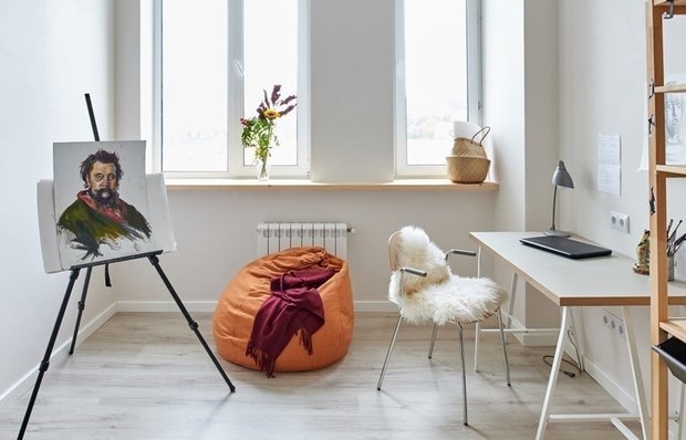 Фотография: Кабинет в стиле Минимализм, как сэкономить, экономичный ремонт, как грамотно сэкономить на ремонте, сэкономить на ремонте, бюджетный интерьер, ремонт своими руками, экономия, #каксэкономить – фото на INMYROOM