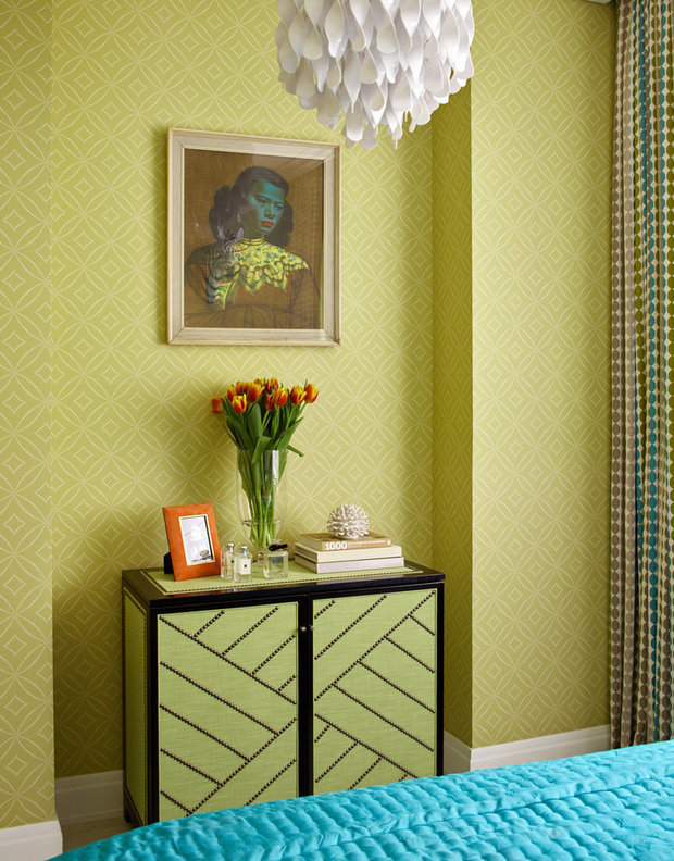 Фотография: Спальня в стиле Эклектика, Квартира, Проект недели, Москва, 4 и больше, Более 90 метров, Монолитно-кирпичный, Марина Жукова – фото на INMYROOM